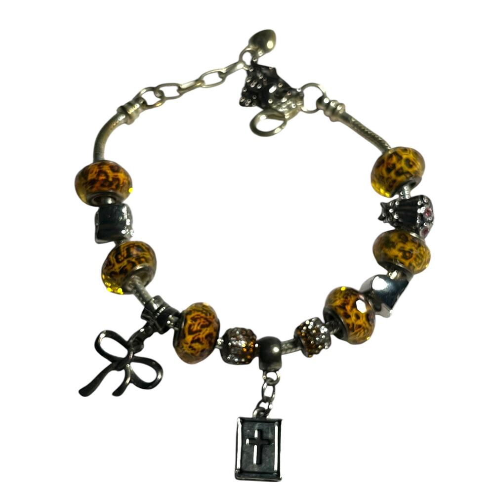 Size Large Womens Cheetah Faith European Handmade Christian Jewelry